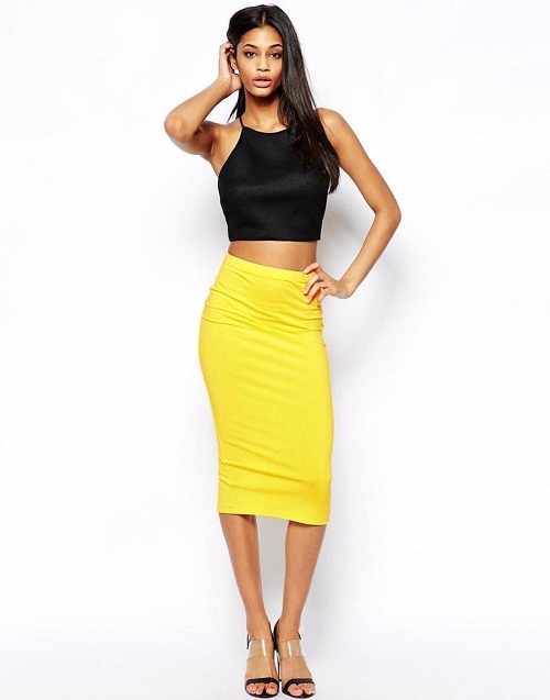 Yellow Skirt | DressedUpGirl.com