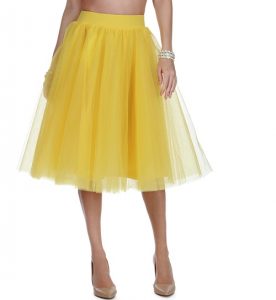 Yellow Tulle Skirt