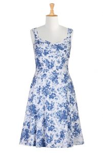 Blue Floral Sundress