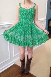 Green Floral Sundress