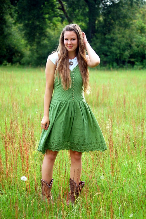 Green Sundress | DressedUpGirl.com