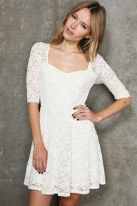 Images of White Lace Sundress