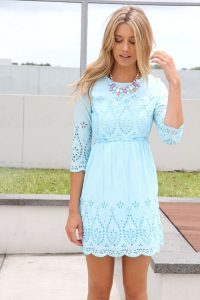 Light Blue Lace Sundress