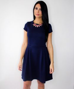 Navy Blue Casual Sundress