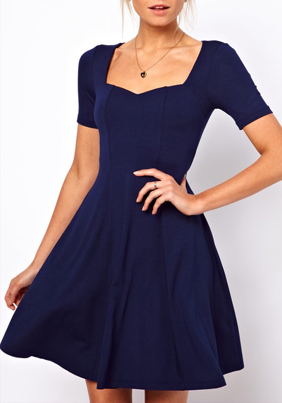 Navy Blue Sundress | DressedUpGirl.com