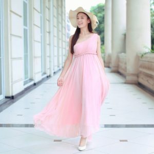 Pink Sundress Wedding