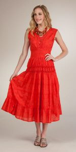 Red Cotton Sundress