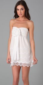 White Strapless Sundress