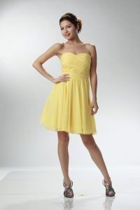 Yellow Strapless Sundress