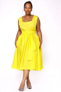 Yellow Sundress Plus Size