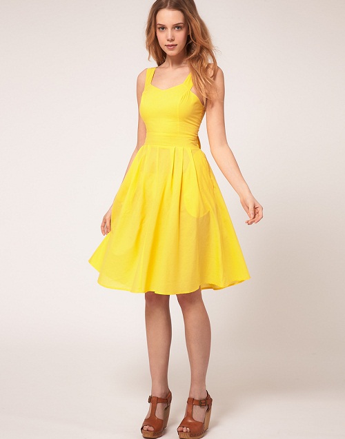 bright yellow sundress