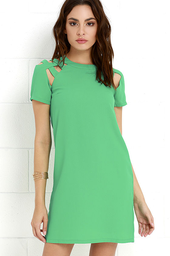Green Shift Dress | DressedUpGirl.com