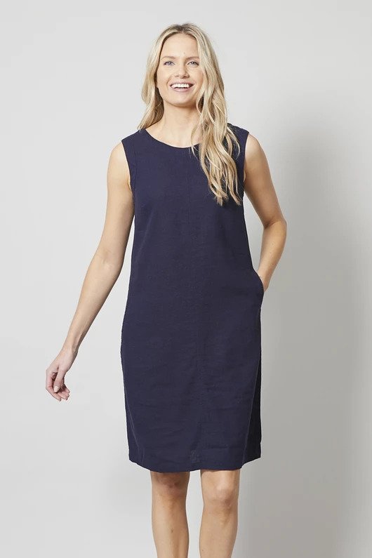 Navy Shift Dress | DressedUpGirl.com