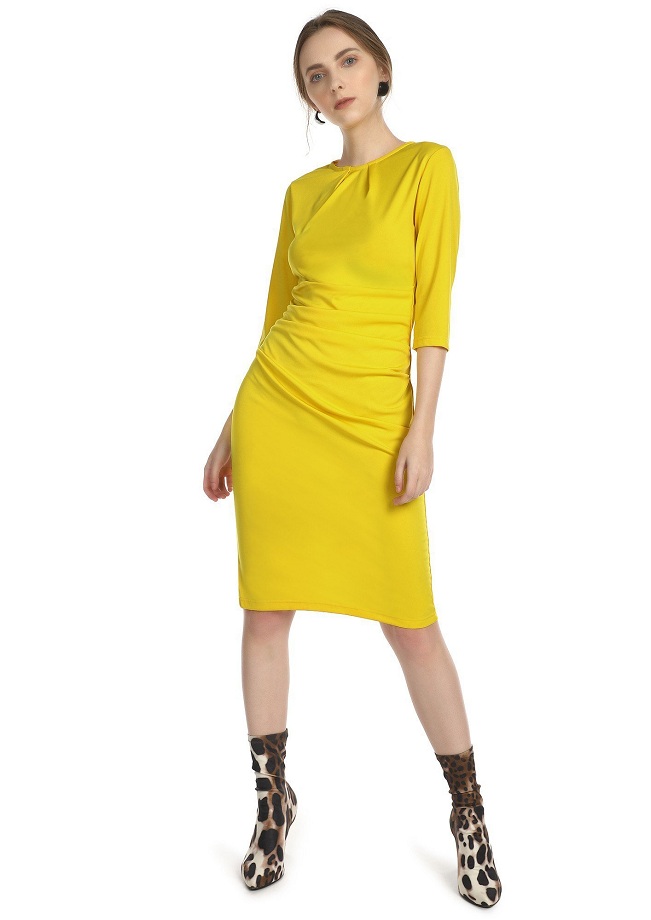 Yellow Sheath Dress | DressedUpGirl.com