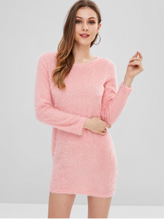 Pink Sweater Dress