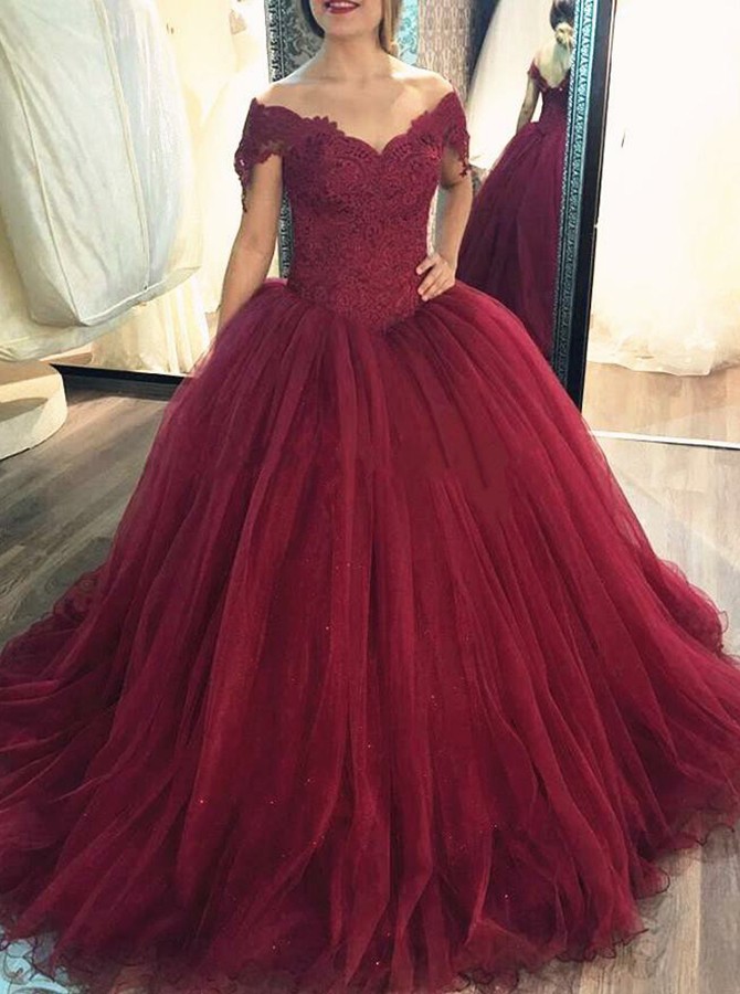 Burgundy Quinceanera Dresses | DressedUpGirl.com