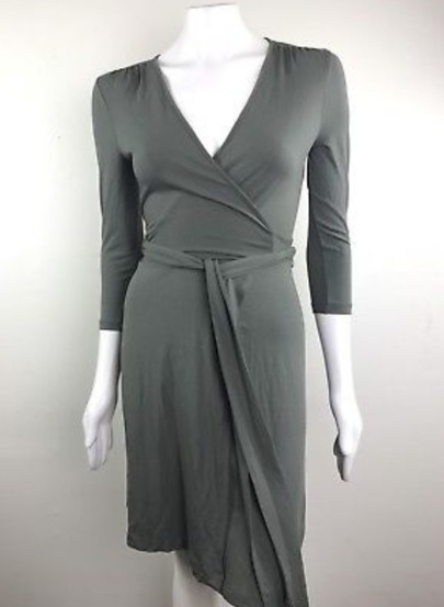 Grey Wrap Dress | DressedUpGirl.com