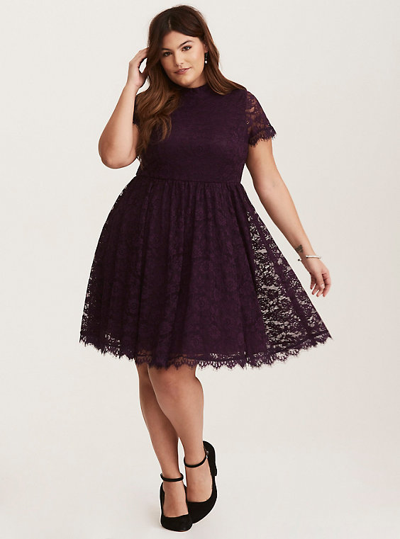 Purple Lace Dress | DressedUpGirl.com