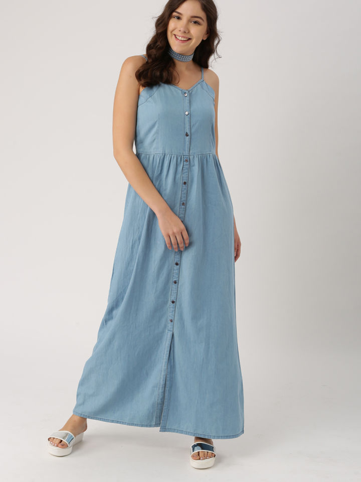 Denim Maxi Dress | DressedUpGirl.com