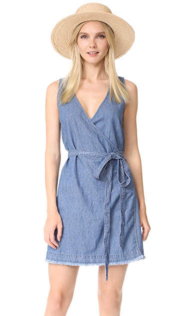 Denim Wrap Dress | DressedUpGirl.com