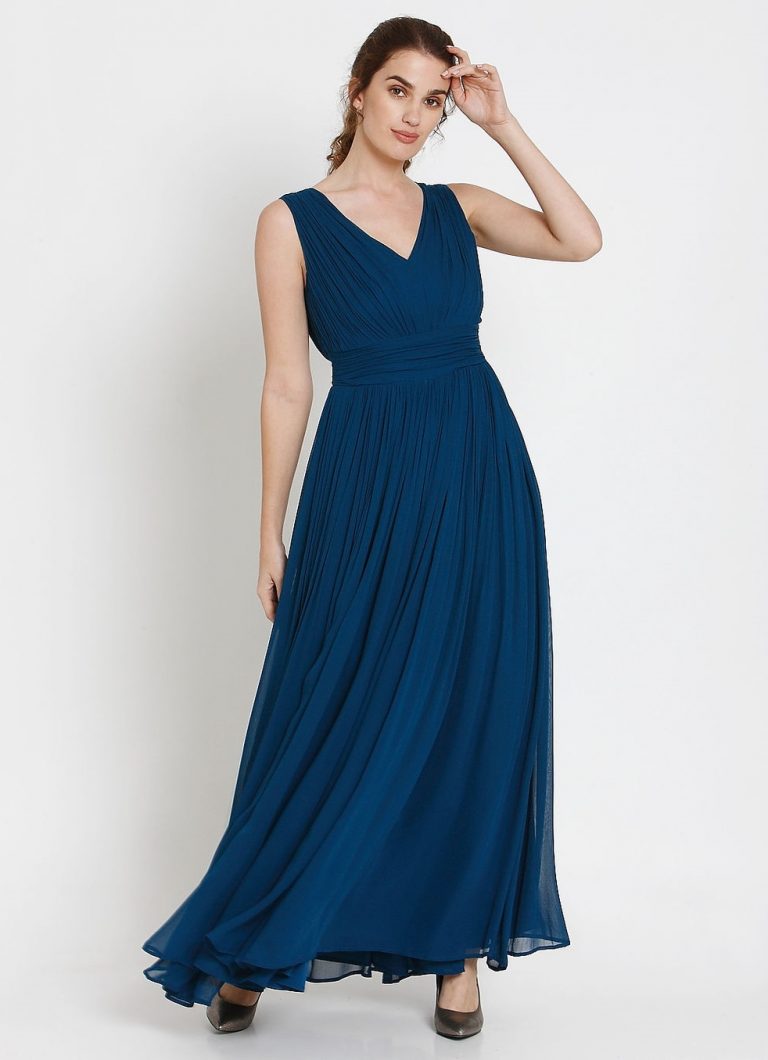 flared maxi gown