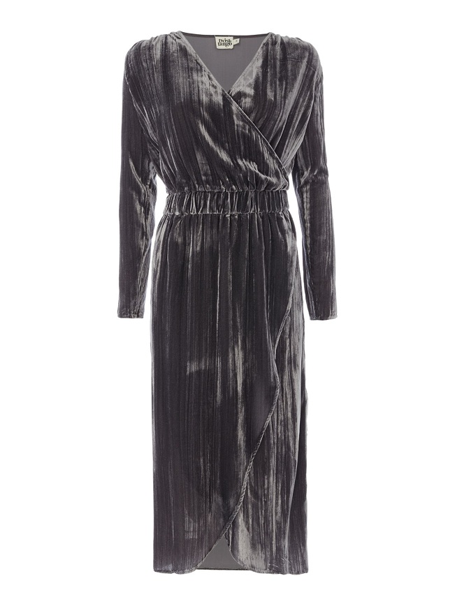 Velvet Wrap Dress | DressedUpGirl.com