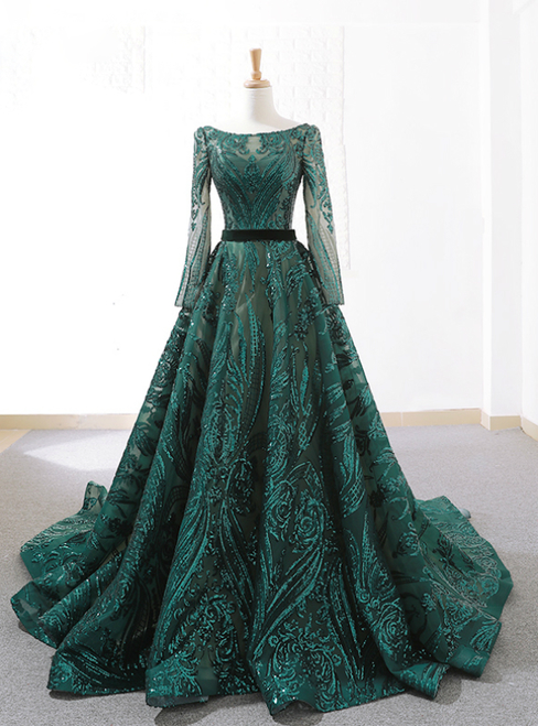 wedding green dress