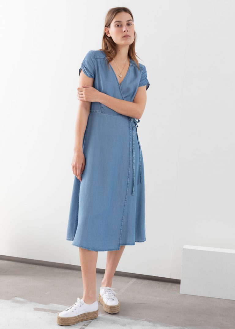 Denim Wrap Dress
