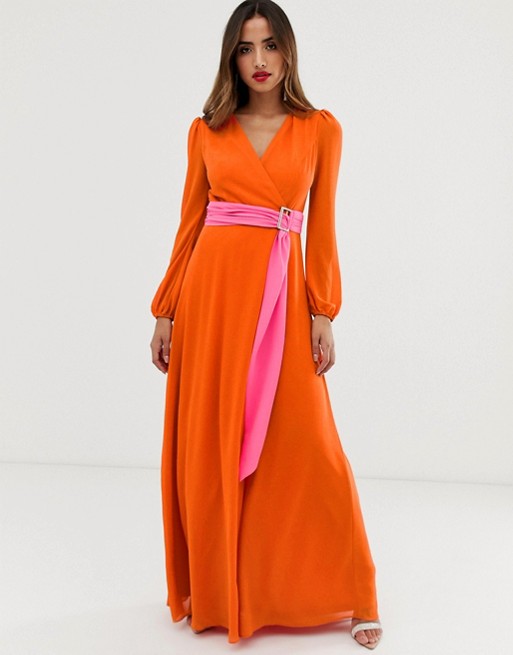 Orange Maxi Dress | DressedUpGirl.com