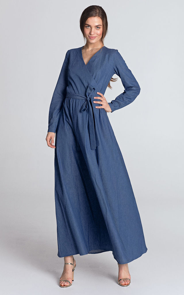 Denim Maxi Dress | DressedUpGirl.com