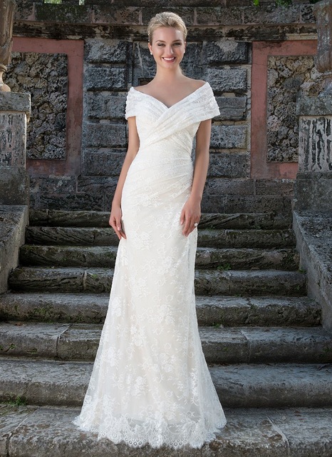 Wrap Wedding Dress | DressedUpGirl.com