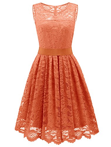 Orange Lace Dress | DressedUpGirl.com