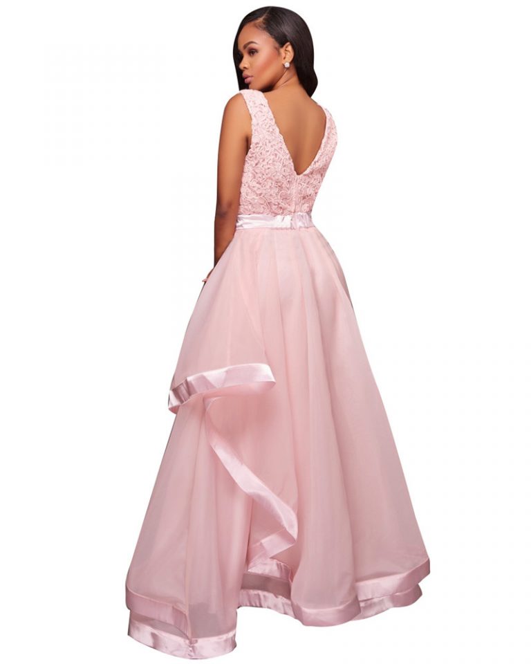 elegant pink gowns