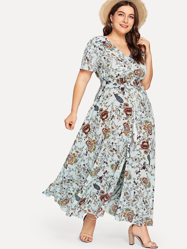 Fit and Flare Maxi Dress | DressedUpGirl.com