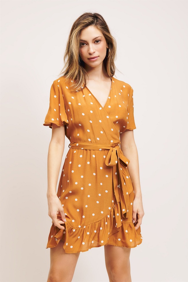 Ruffle Wrap Dress | DressedUpGirl.com