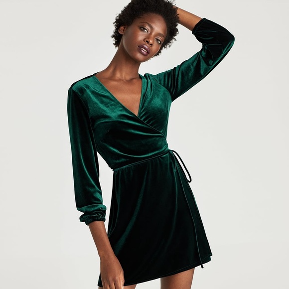 Velvet Wrap Dress | DressedUpGirl.com