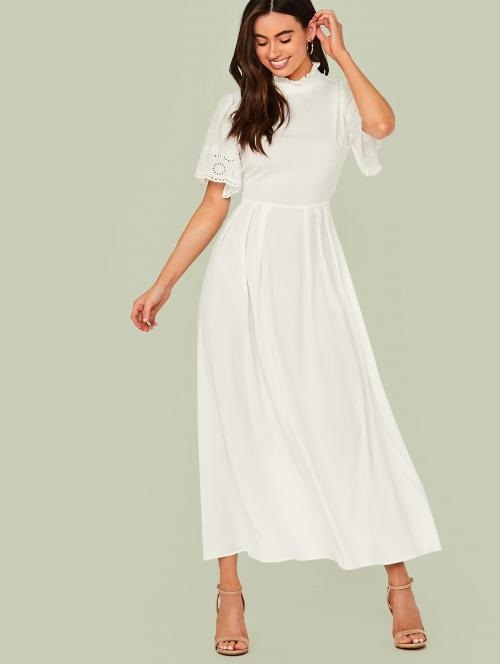 Fit and Flare Maxi Dress | DressedUpGirl.com