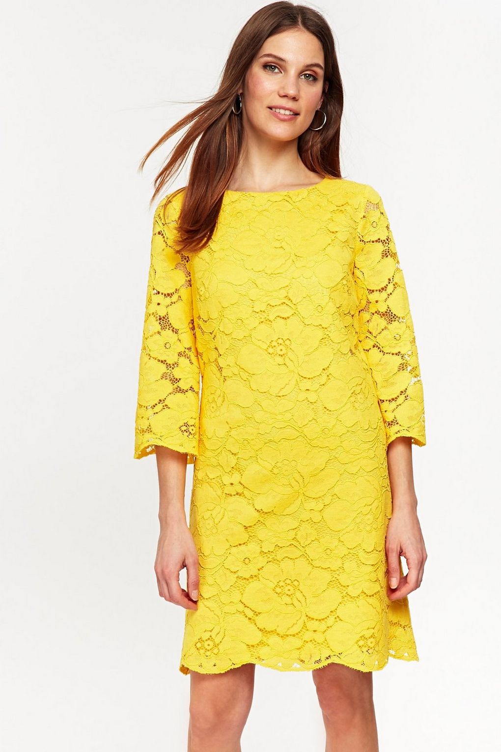 Yellow Lace Dress | DressedUpGirl.com