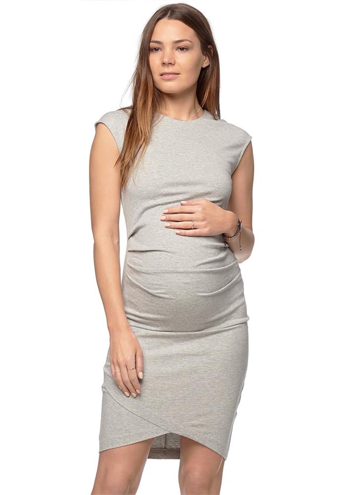 Grey Maternity Dress | DressedUpGirl.com