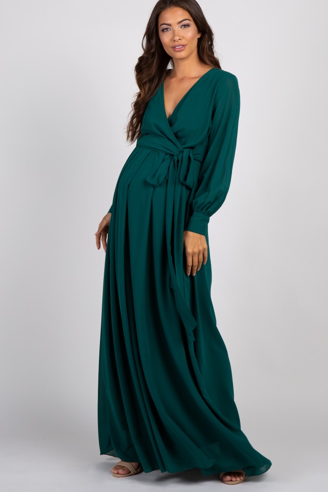 Green Maternity Dress | DressedUpGirl.com