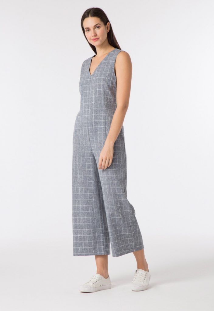 checkered jumpsuit