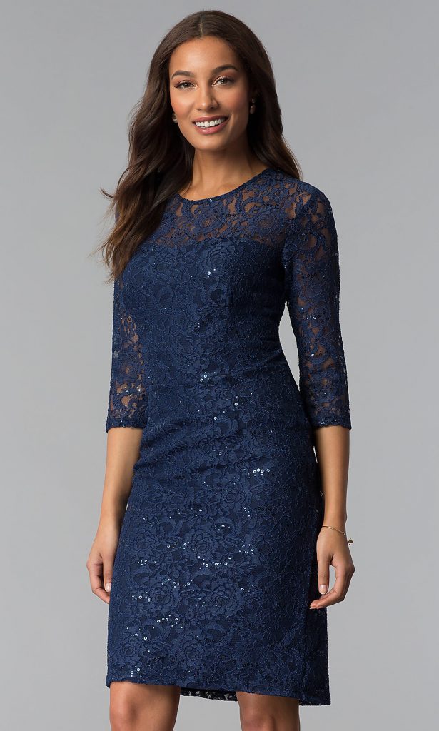 lace sequin gown