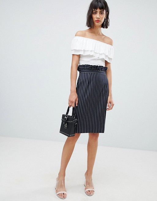 Pinstripe Skirt | DressedUpGirl.com