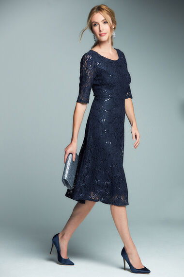 Sequin Lace Dress | DressedUpGirl.com