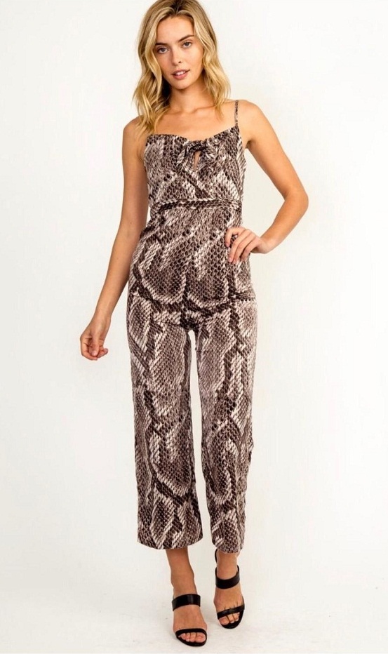 Snakeskin Jumpsuit | DressedUpGirl.com