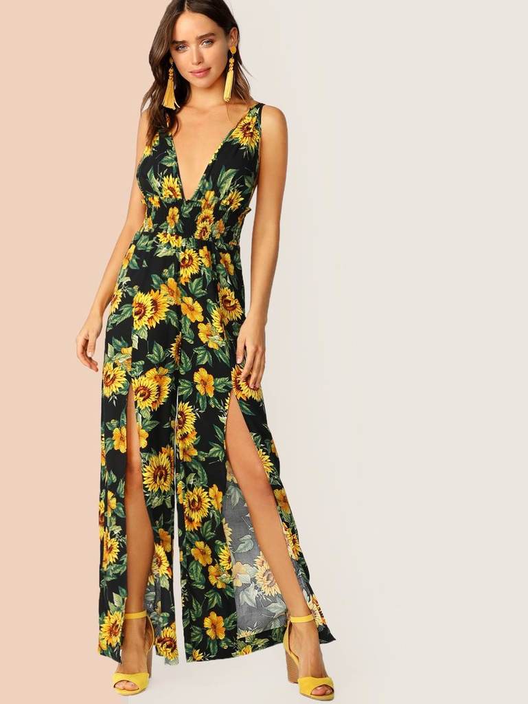 Sunflower Jumpsuit | DressedUpGirl.com